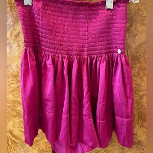 Natural Life Fuschia Satin Skirt/Skort
